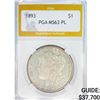Image 1 : 1893 Morgan Silver Dollar PGA MS63 PL