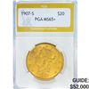 Image 1 : 1907-S $20 Gold Double Eagle PGA MS65+