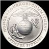 Image 2 : 2022 US Marine Corps 2.5oz Silver Medal SUPERB GEM
