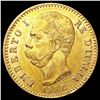 Image 1 : 1882-R Italy .1867oz Gold 20 Lire UNCIRCULATED