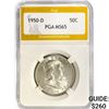 Image 1 : 1950-D Franklin Half Dollar PGA MS65