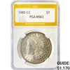 Image 1 : 1880-CC Morgan Silver Dollar PGA MS63