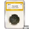 Image 1 : 1814 Large Cent PGA AU58 Crosslet 4, Detail