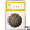 1842 Seated Liberty Dollar PGA XF45