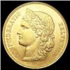 1893-B Swiss .1867oz Gold 20 Francs UNCIRCULATED