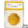 1877-S $20 Gold Double Eagle PGA MS62+