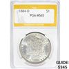 1884-O Morgan Silver Dollar PGA MS65