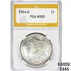 Image 1 : 1904-O Morgan Silver Dollar PGA MS65