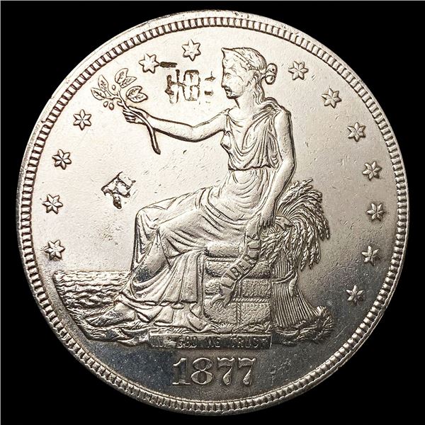 CHOP 1877-S Silver Trade Dollar LIGHTLY CIRCULATED