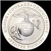 Image 2 : 2022 US Marine Corps 2.5oz Silver Medal SUPERB GEM
