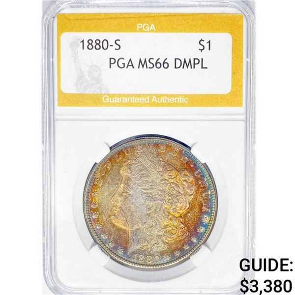 1880-S Morgan Silver Dollar PGA MS66 DMPL