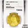 Image 1 : 1887 G. Britain Gold 5 Sovereign NGC AU58