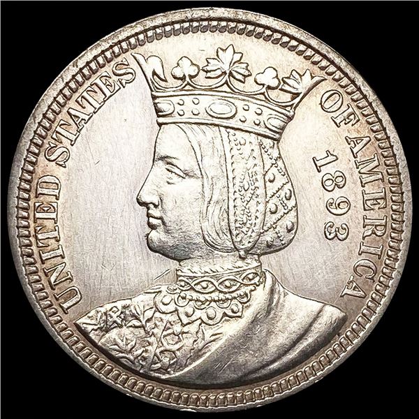 1893 Isabella Silver Quarter UNCIRCULATED