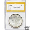 1884 Morgan Silver Dollar PGA MS65