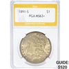 1891-S Morgan Silver Dollar PGA MS63+