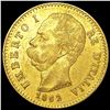Image 1 : 1882-R Italy .1867oz Gold 20 Lire UNCIRCULATED