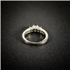 Image 2 : 3.2 DWT 14 KT Wht Gold w/ Diamond Ring Sz:6.5
