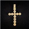 Image 2 : 5.8 DWT 14 KT Gold Cross Pendant w/ Diamond
