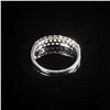 Image 2 : 2.1 DWT 14 KT Wht Gold Dmnds Ring Sz 9.5