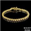 Image 1 : 8.5 DWT 14 KT Gold With Diamonds Bracelet