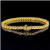 Image 2 : 7.8 DWT 14 KT Gold With Diamonds Bracelet