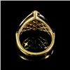 Image 2 : 3.5 DWT 14 KT Gold w/ Dmnds & Gems Ring Sz 7
