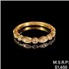 Image 1 : 1.5 DWT 14 KT Gold w/ Dmnd Lining Ring Sz 6.5