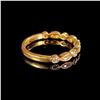Image 3 : 1.5 DWT 14 KT Gold w/ Dmnd Lining Ring Sz 6.5