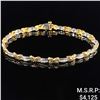 Image 1 : 6.2 DWT 10 KT Gold Bracelet /w Diamonds