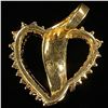 Image 2 : 3.3 DWT 14 KT Gold Heart Pendant w/ Diamond