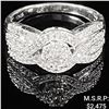Image 1 : 3.5 DWT 10 KT Wht Gold w/ Diamond Ring Sz:7.5