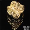 Image 1 : 4.7 DWT 10 KT Gold w/ Diamond Ring Sz: 7