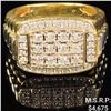 Image 1 : 5.6 DWT 10 KT Gold w/ Diamond Ring Sz: 9.5