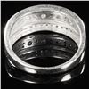 Image 2 : 2.5 DWT 10 KT Wht Gold w/ Diamond Ring Sz:7.5