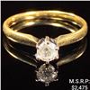 Image 1 : 1.5 DWT 14 KT Gold w/ Diamond Ring Sz: 6.5