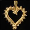 Image 2 : 1.8 DWT 10 KT Gold Heart Pendant w/ Diamond