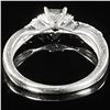 Image 2 : 1.4 DWT 10 KT Wht Gold w/ Diamond Ring Sz:5.5