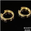 Image 1 : 1.8 DWT 14 KT Gold w/ Diamond Earrings