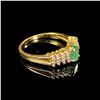 Image 3 : 1.8 DWT 14 KT Gold w/ Dmnds & Gem Ring Sz 7.5