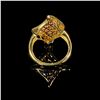Image 2 : 2.6 DWT 14 KT Gold w/ Dmnds & Gems Ring Sz 7