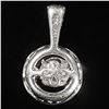 Image 2 : 0.8 DWT 10 KT Wht Gold Pendant w/ Diamonds