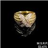Image 1 : 2.7 DWT 14 KT Gold w/ Dmnds Ring Sz 6