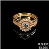 Image 1 : 1.9 DWT 14 KT Gold w/ Dmnds Ring Sz 4.5