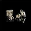Image 2 : 2.3 DWT 18 KT Wht Gold w/ Dmnds Earrings