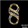 Image 1 : 2.9 DWT 14 KT Gold w/ Dmnd & Gems Pendant