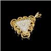 Image 3 : 1.6 DWT 14 KT Gold w/ Dmnds Pendant