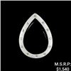 Image 1 : 1.5 DWT 14 KT Wht Gold w/ Dmnds Pendant