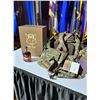 Image 1 : Limited Edition Mossy Oak Mr. Fox Turkey Vest #70 and a bottle of Mossy Oak Bourbon #70