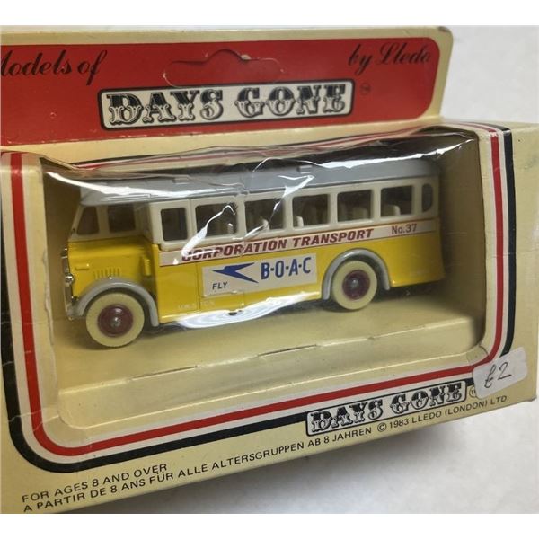 Days Gone DG17 by LLedo ~ Corporation Transport No.37 ~ "Fly B.O.A.C." 1:64 Scale.  Mint in Box.