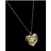 Image 2 : Zinzi KeyHole Heart Sterling Silver Necklace